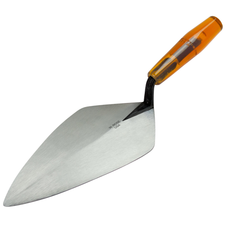 Picture of W. Rose™ 10-1/2” Wide London Brick Trowel with Low Lift Shank on a Plastic Handle